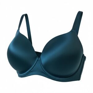 Cacique 54C Teal Blue Lightly Lined underwire Balconette Bra